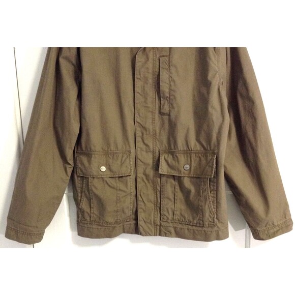 Vtg Levis Jacket Wn L Olive Green Coat Barn Chore Field Utility Cargo Canvas - Picture 3 of 10